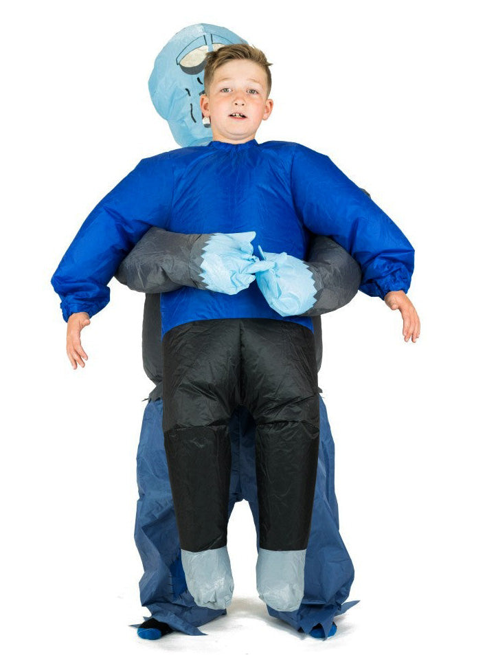 Inflatable Lift You Up Zombie Kids Halloween Costume - Front Image
