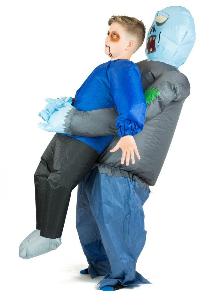 Inflatable Lift You Up Zombie Kids Halloween Costume - Main Image