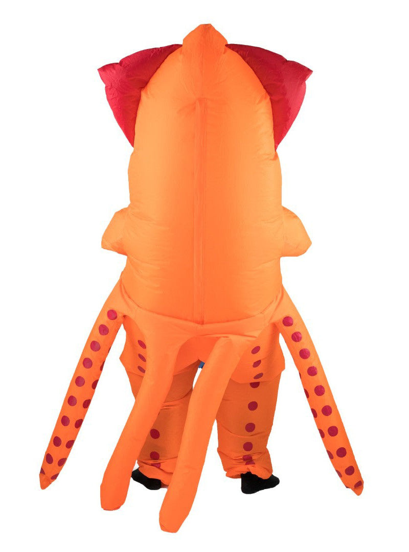 Inflatable Squid Monster Adults Lift Me Up Costume - Back Image