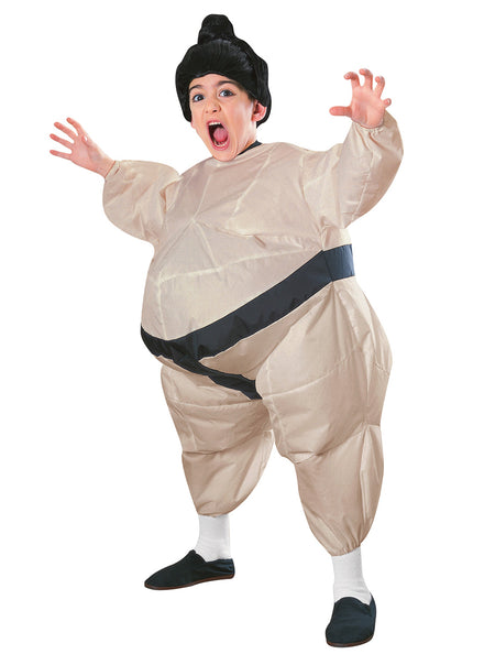Inflatable Sumo Wrestler Novelty Kids Costume - Main Image