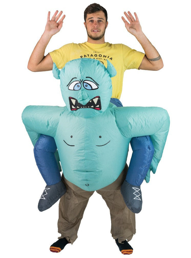 Inflatable Troll Adults Lift Me Up Costume - Main Image