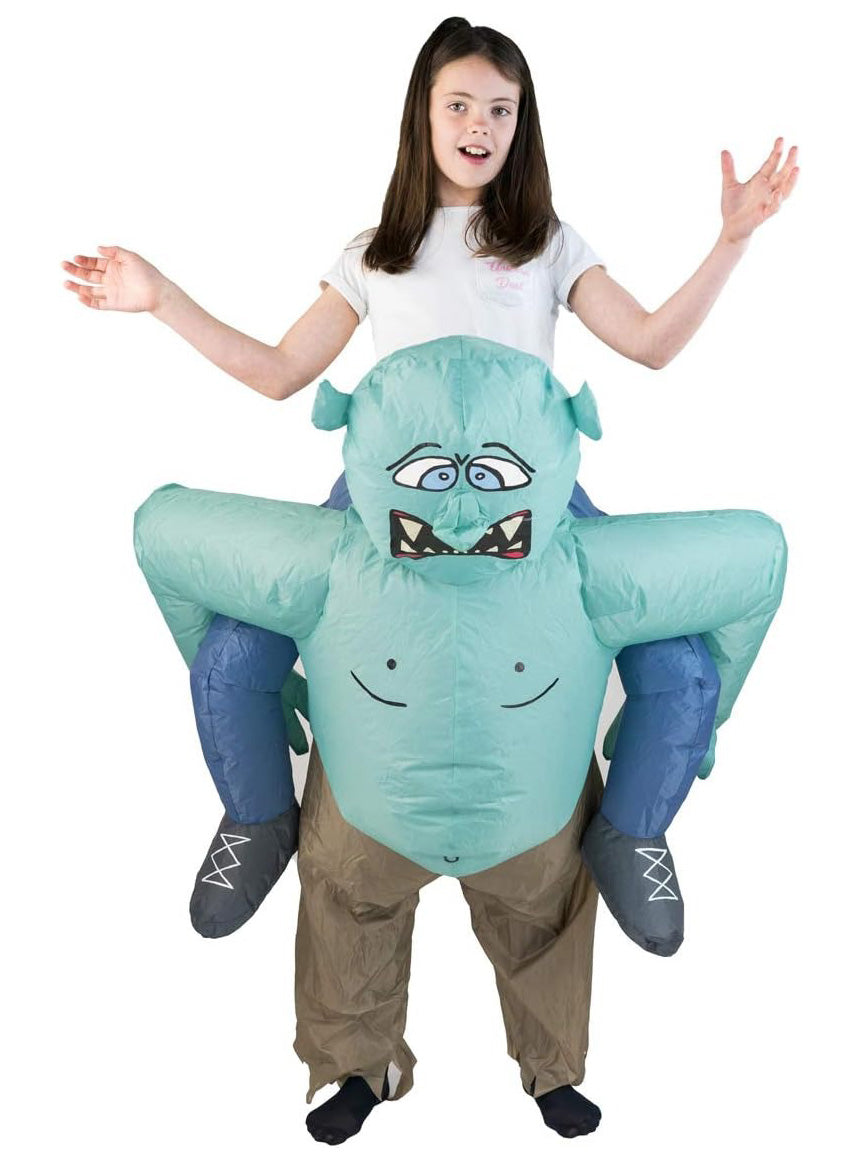 Inflatable Troll Kids Lift Me Up Costume - Main Image