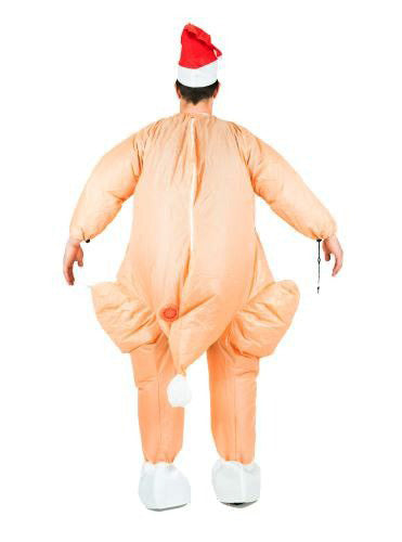 Inflatable Turkey Kids Christmas Costume - Back Image