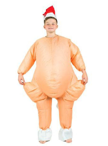 Inflatable Turkey Kids Christmas Costume - Main Image