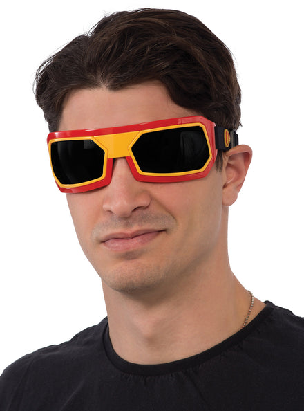 Mens Iron Man Red Marvel Superhero Costume Goggles - Main Image