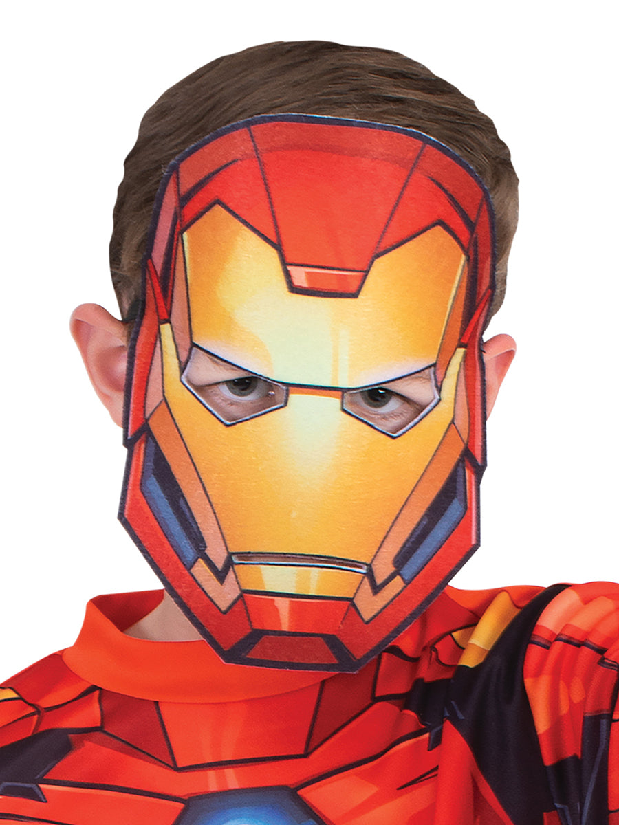Boys Classic Iron Man Marvel Comics Superhero Costume - mask Image