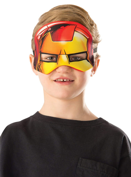 Boys Plush red Ironman Superhero Eye Mask - Main Image