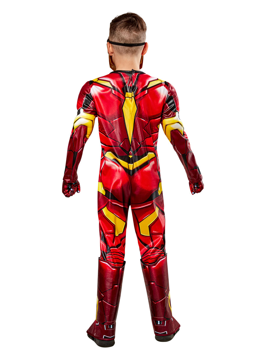 Iron Man Premium Boys Marvel Superhero Costume - Back Image