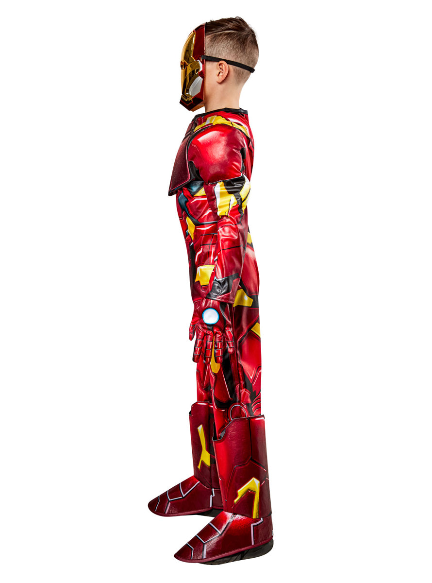 Iron Man Premium Boys Marvel Superhero Costume - Side Image