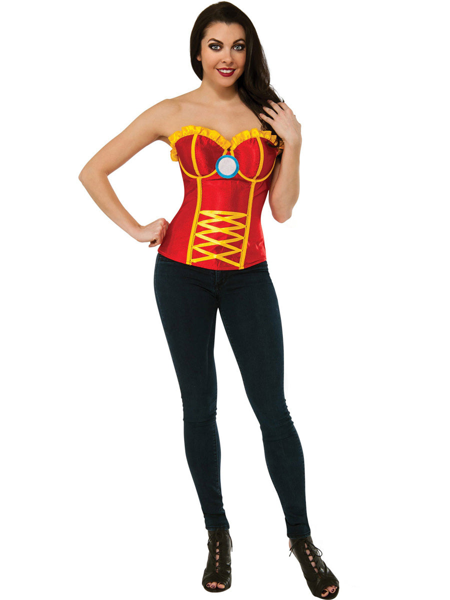 Womens iron Man Sexy Superhero Costume Corset - Main Image