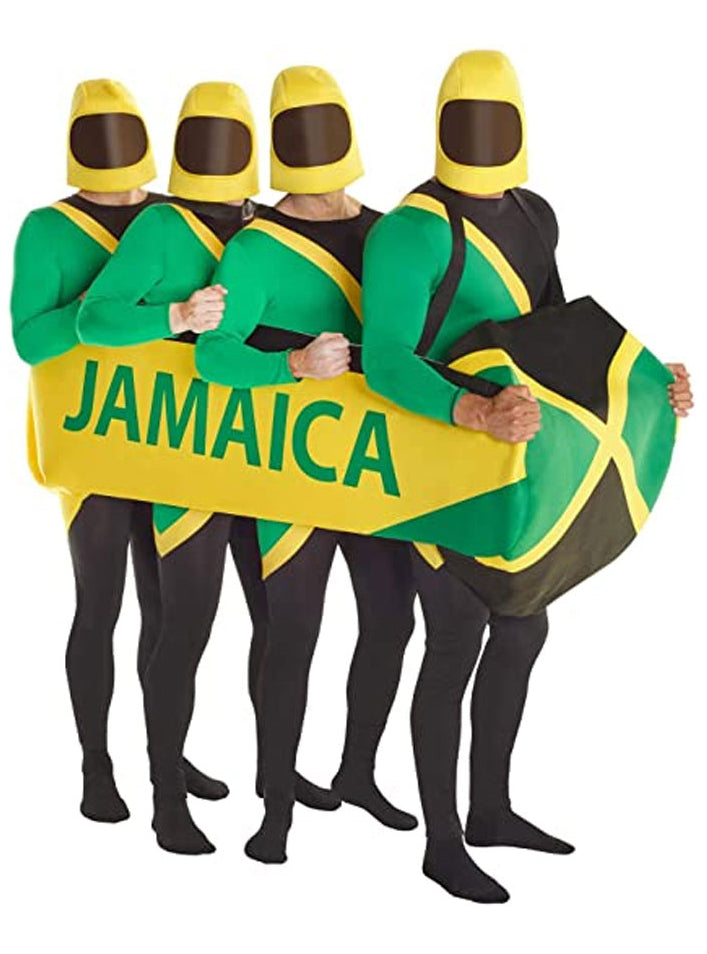 Jamaican Bobsled Mens Morphsuit - Group Image 
