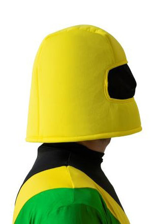 Jamaican Bobsled Team Novelty Yellow Costume Helmet - Side Image