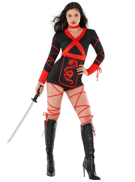 Plus Size Dragon Ninja Womens Costume - Main Image