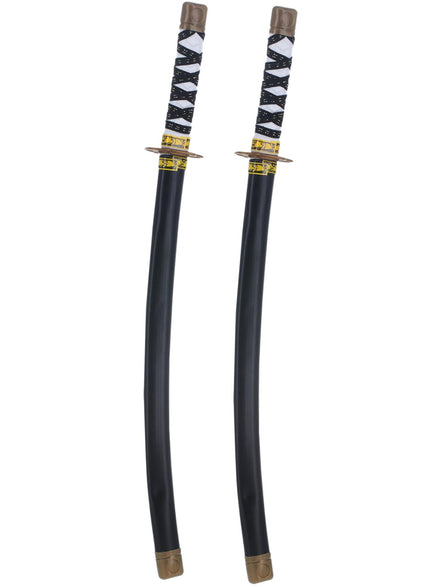 2 Pack of Japanese Ninja Swords 59cm Long - Main Image