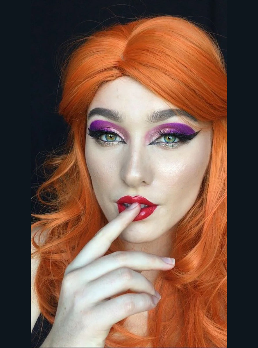Jessica Rabbit Orange Wavy Costume Wig