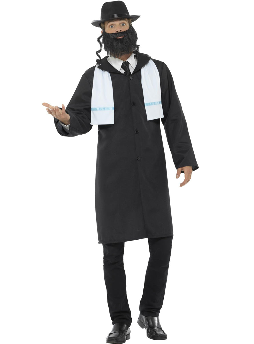 Mens Jewish Rabbi Religious Costume - Alternative Image