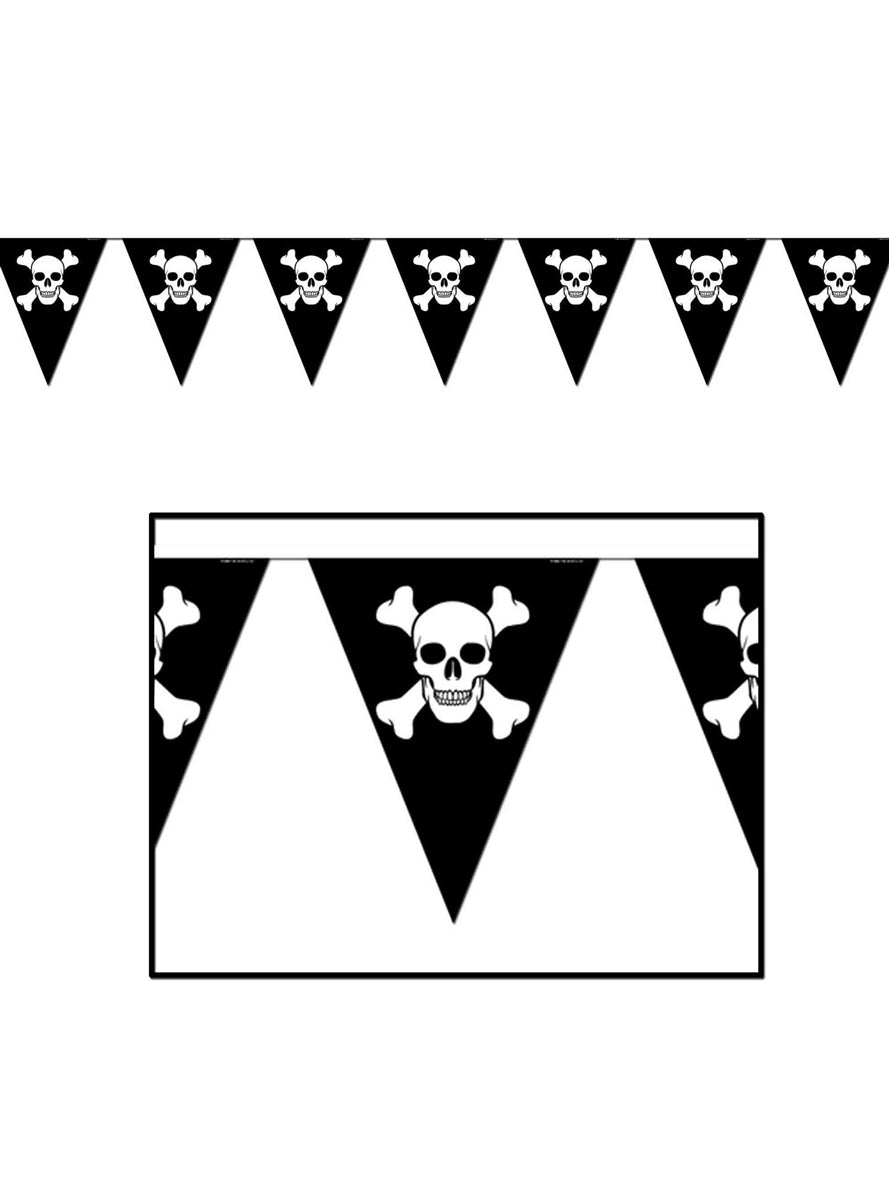 Jolly Roger Pennant Flag Banner - Main Image