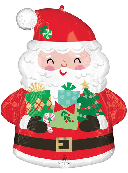Jolly Santa Christmas Supershape Foil Balloon 63cm