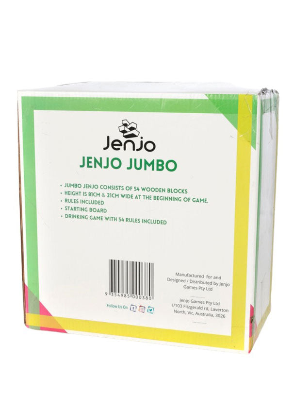 Jumbo Jenjo 81cm Wooden Block Outdoor Game - Packaging Image 2