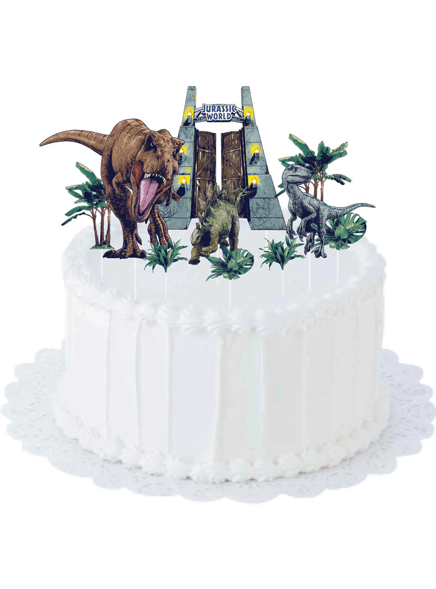 Jurassic World Cake Decoration Kit 10 Pack - Main Image