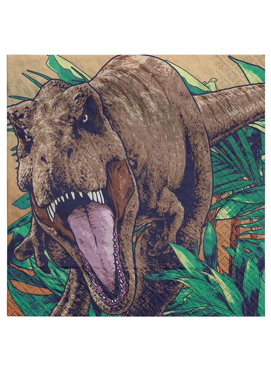 Jurassic World Lunch Napkins 16 Pack - Main Image