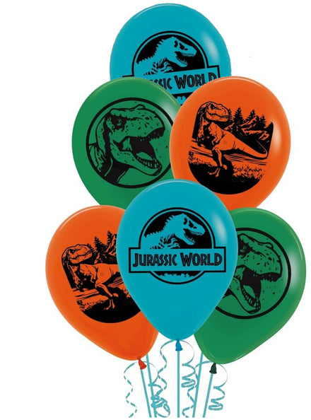 Jurassic World 30cm Latex Balloons 6 Pack - Main Image