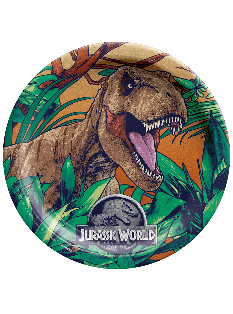 Jurassic World 23cm Paper Plates 8 Pack - Main Image