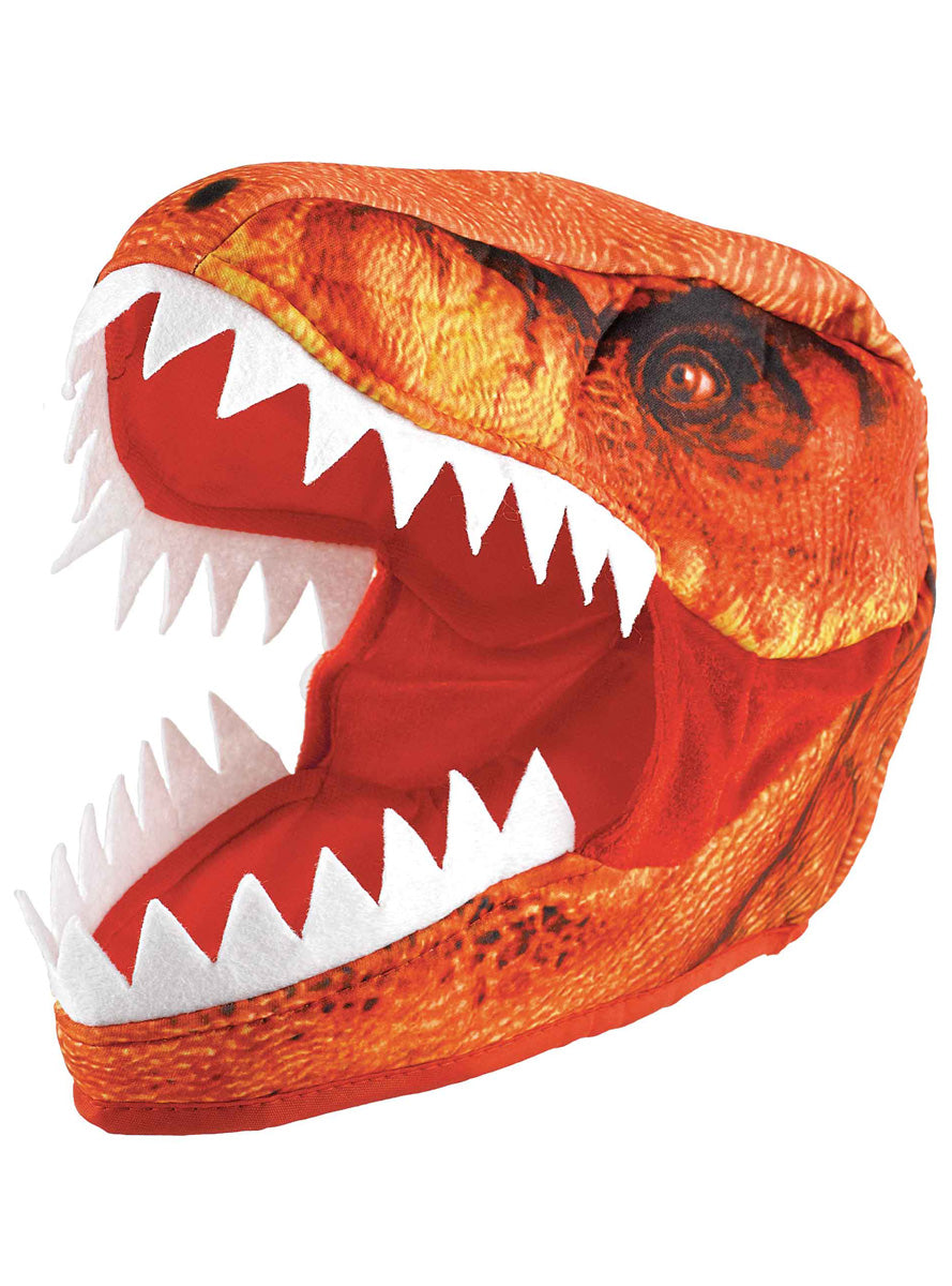 Orange Fabric Dinosaur Hat