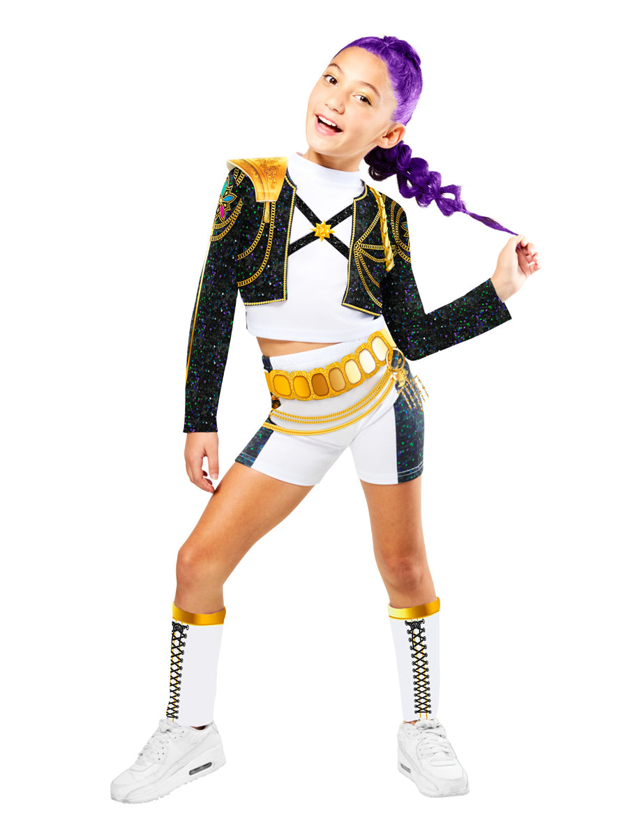 K Pop Demon Hunters Girls Rumi Gold Hybrid Costume - Alternative Image
