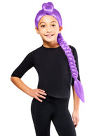 K Pop Demon Hunters Girls Rumi Purple Braided Costume Wig - Main Image