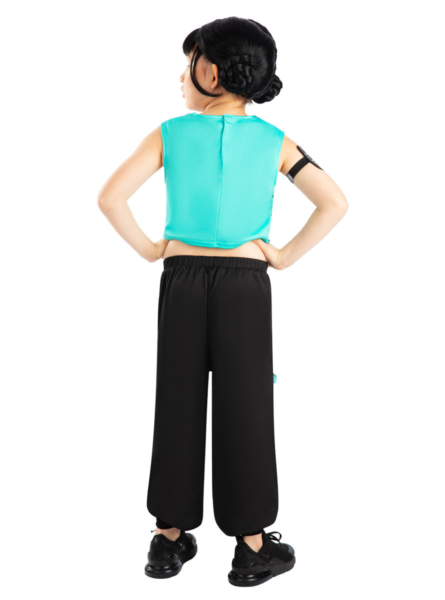 K Pop Demon Hunters Girls Zoey Costume - Back Image
