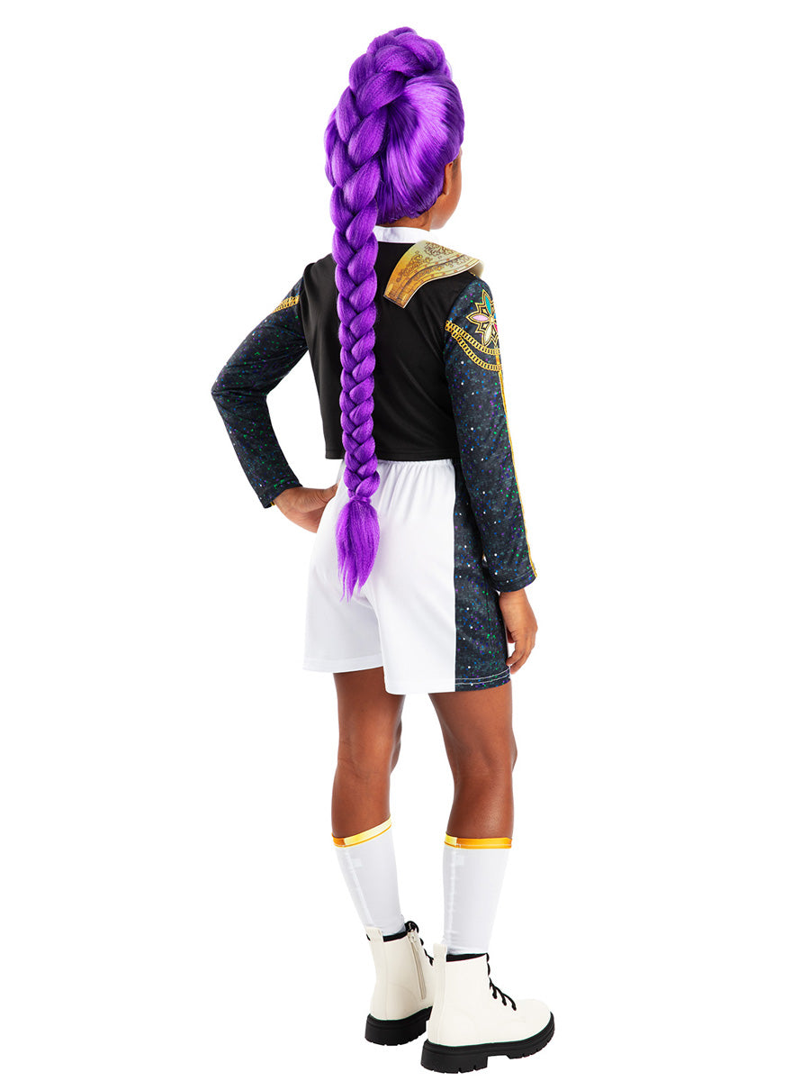 K Pop Demon Hunters Girls Deluxe Rumi Gold Costume - Back Image
