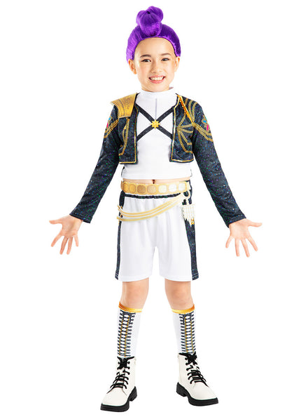 K Pop Demon Hunters Girls Deluxe Rumi Gold Costume - Main Image
