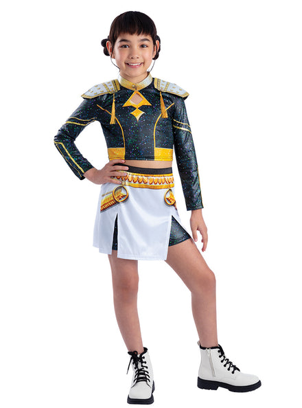 K-Pop Demon Hunter Teen Girls Deluxe Golden Zoey Costume - Main Image