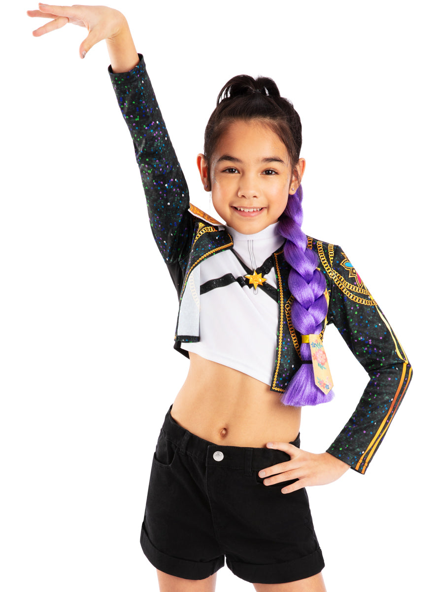 K Pop Demon Hunters Girls Clip On Purple Costume Braid - Alternative Image 3