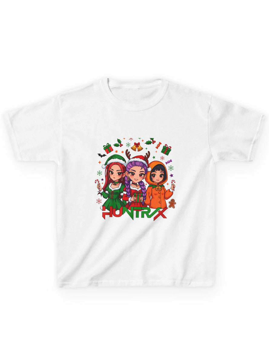 K-Pop Kids White Christmas Huntrix T-Shirt