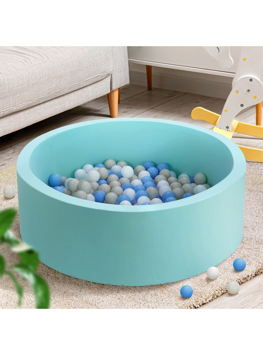 Keezi Kids Ocean Blue Foam Round Ball Pit - Lifestyle Image