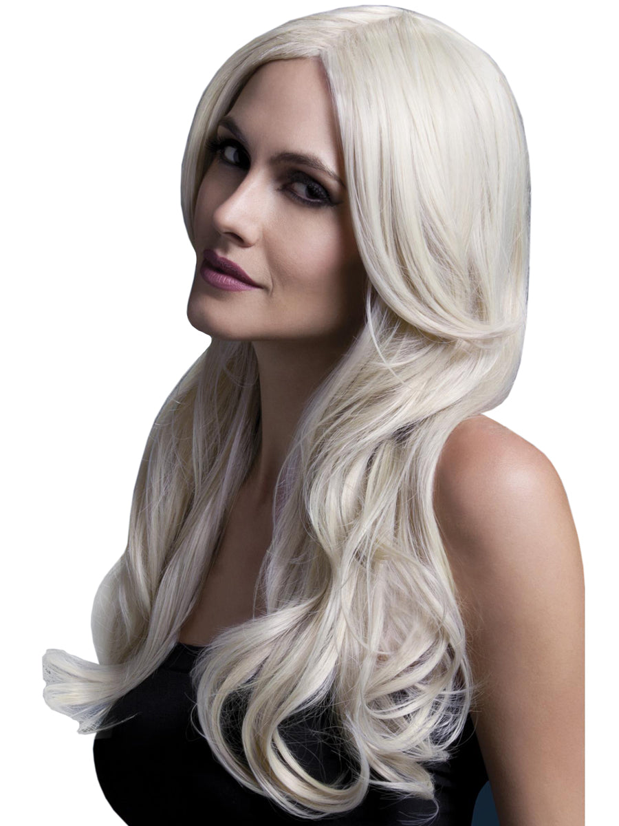 Womens Deluxe Light Blonde Wavy Heat Resistant Fashion Wig - Main Image