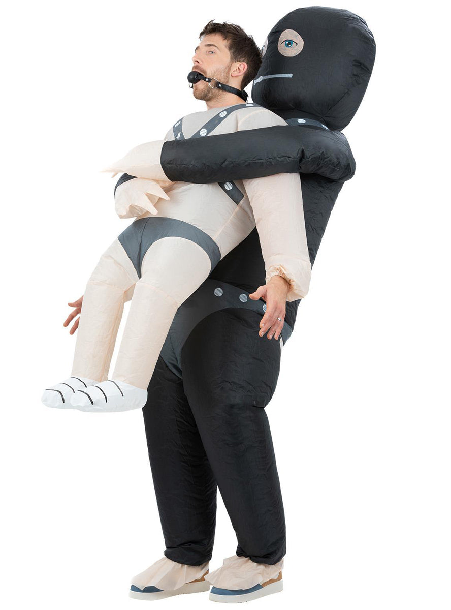 Mens inflatable kidnap gimp costume - Alternative image