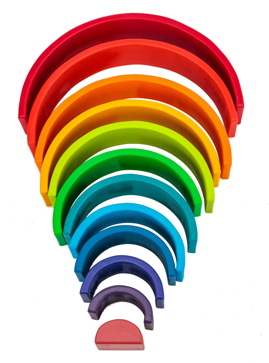 Kids Wooden Arch Play Rainbow - Alternative Image 2