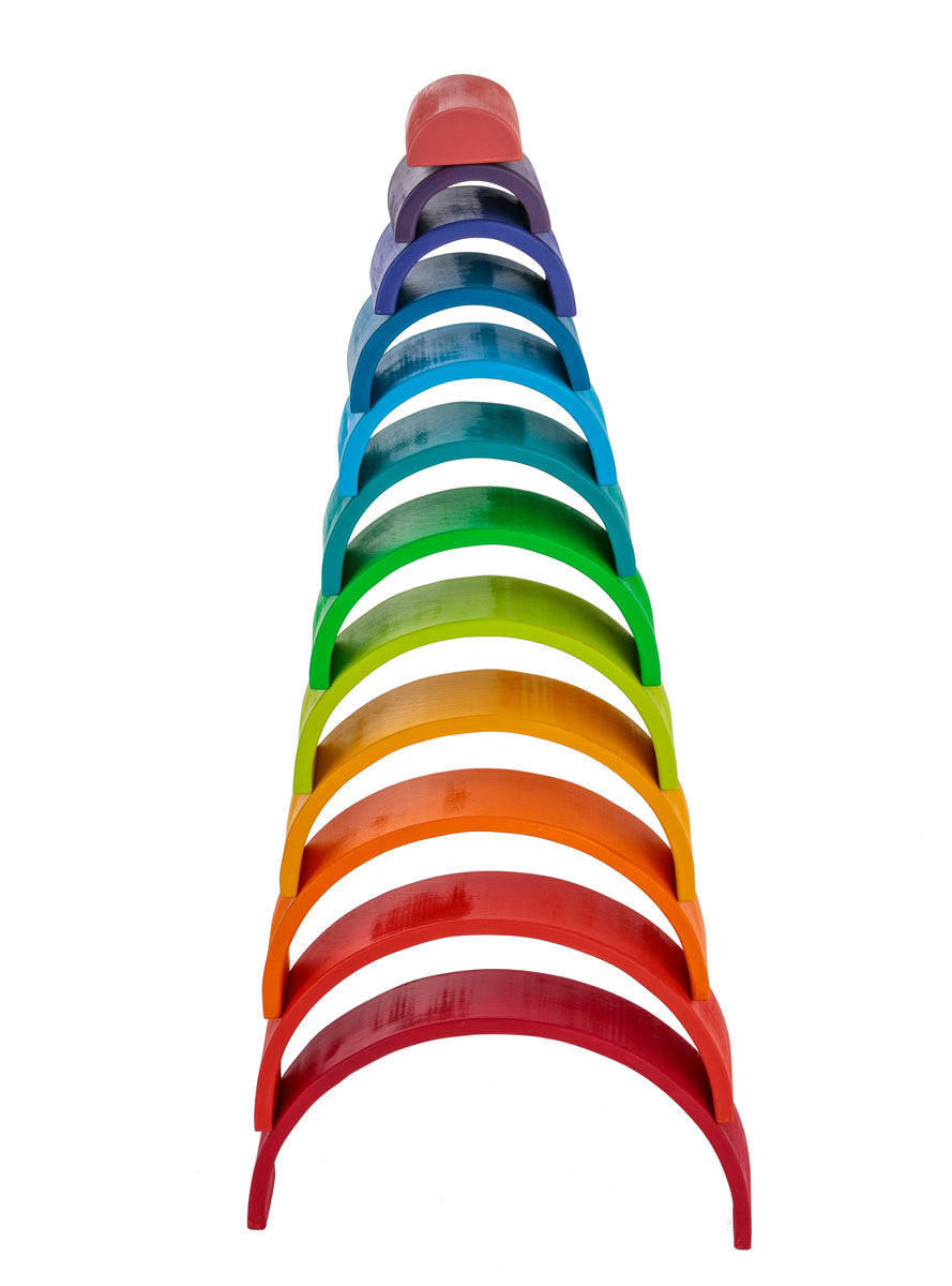 Kids Wooden Arch Play Rainbow - Alternative Image 3