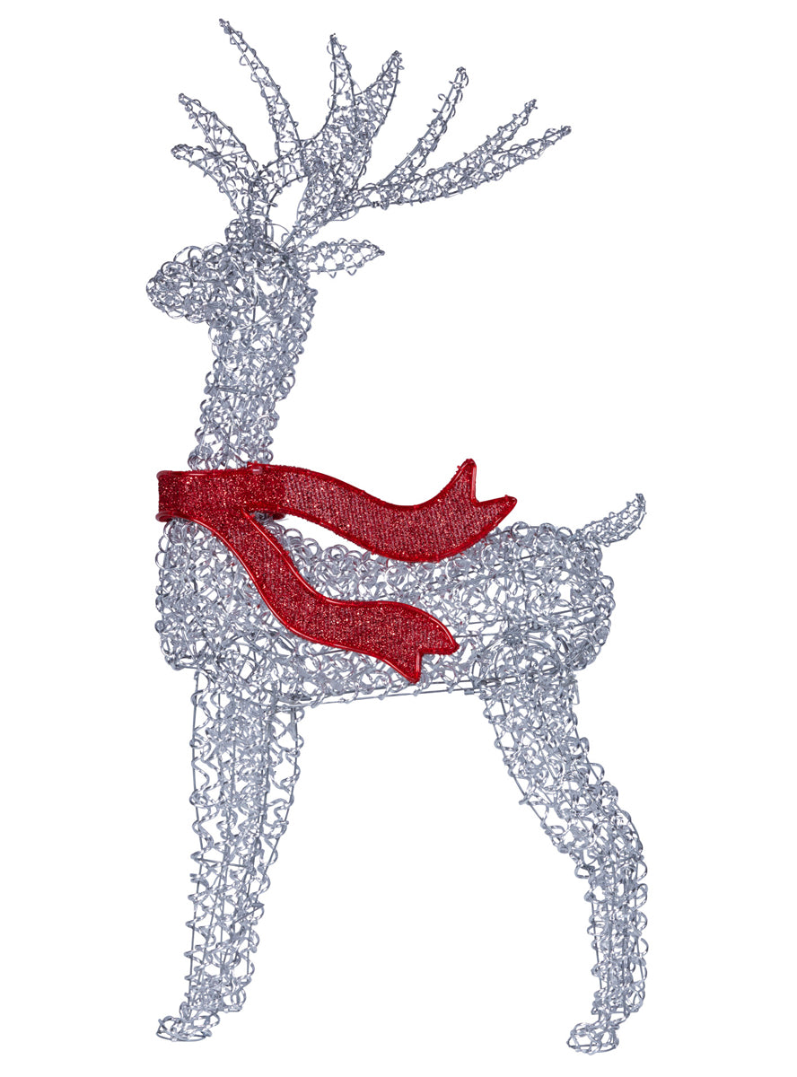 LED Light Up Warm White Reindeer Decoration 150cm - Unlit Image