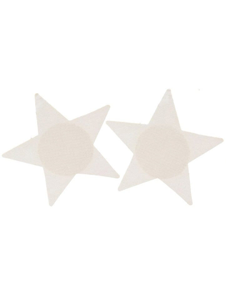 Womens Basic Nude Coloured Star Shaped Stick On Nipple Pasties