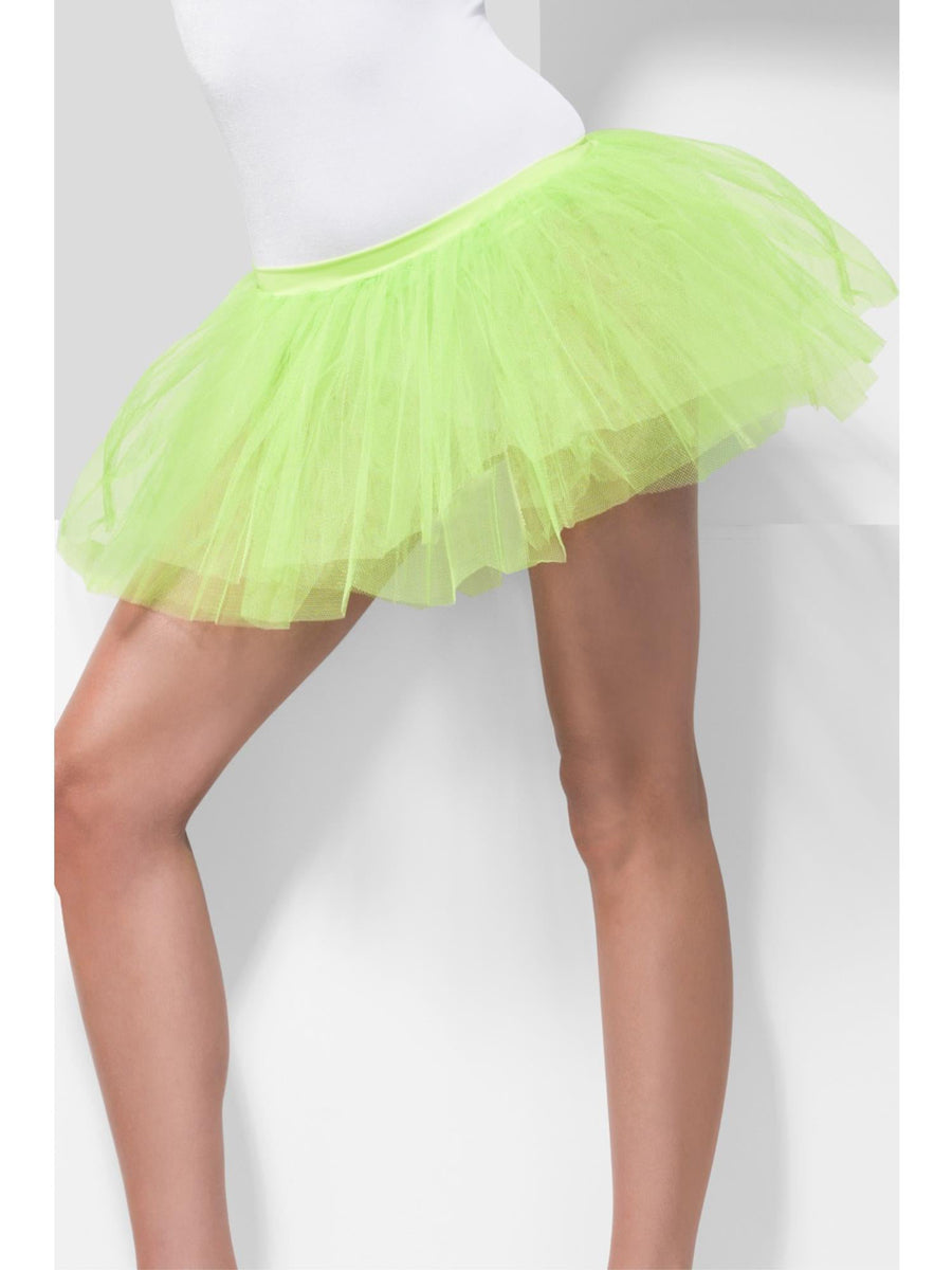 Neon Green Layered Womens Tutu Skirt - Main Image
