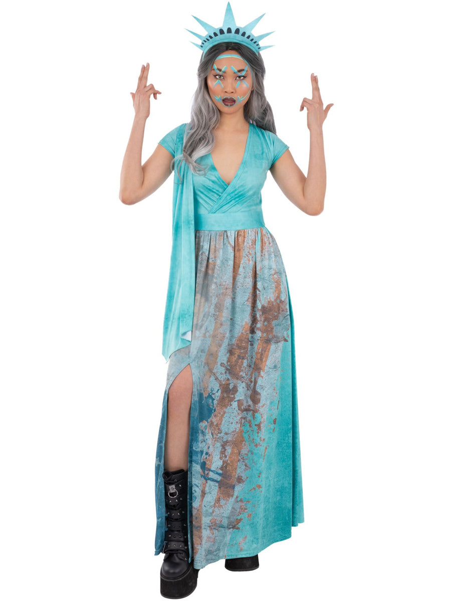 Lady Liberty Womens Halloween Purge Costume - Alternate Image 2