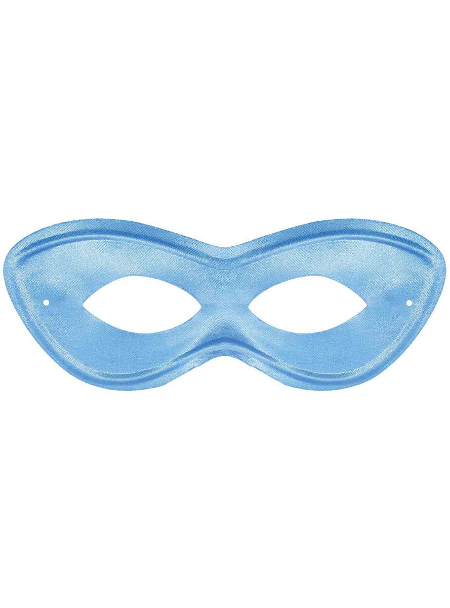 Light Blue Superhero Costume Mask
