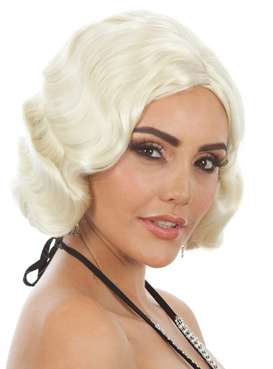 1920s Light Blonde Flapper Costume Wig