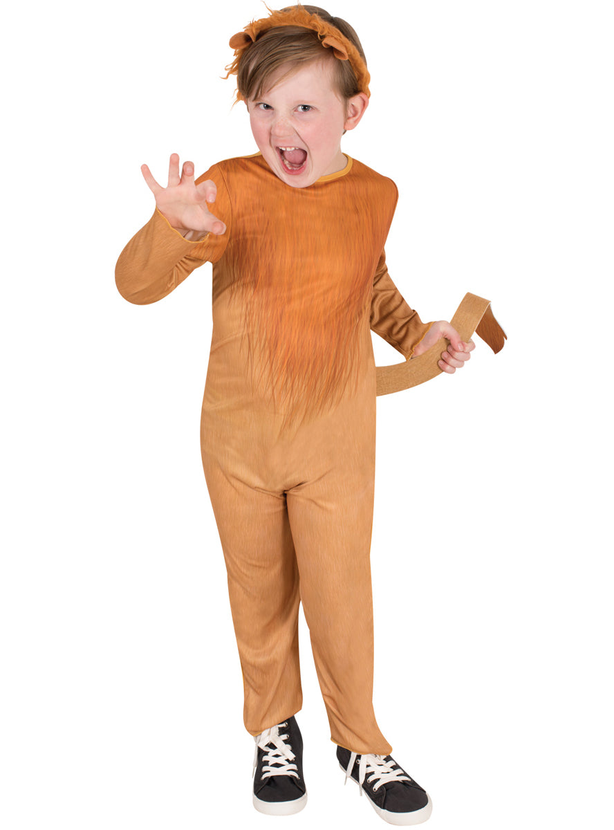 Lion Boys Animal Costume Onesie - Main Image