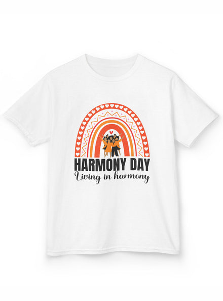 Harmony Day Living Kids White T-Shirt