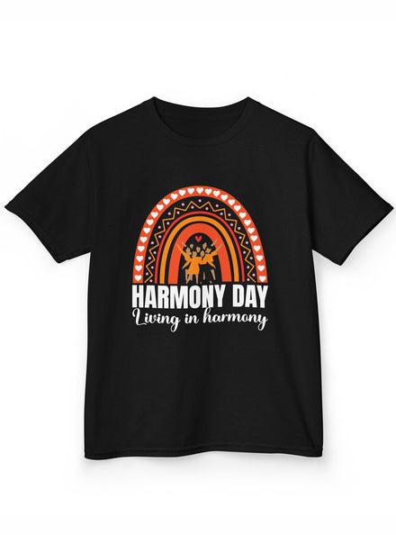Harmony Day Living Teens Black T-Shirt